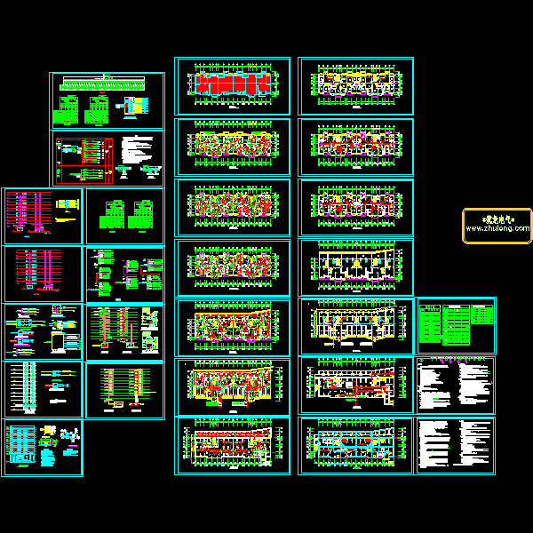 12层住宅楼电气CAD施工图纸(钢筋混凝土结构)