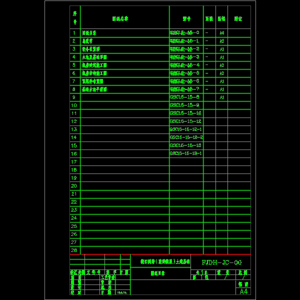 基础图目录.dwg