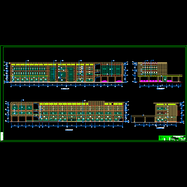 0328-302-11b-14铝板幕墙分格尺寸图.dwg