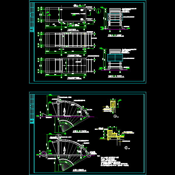 石舫建筑CAD图纸(屋顶平面图)(dwg)