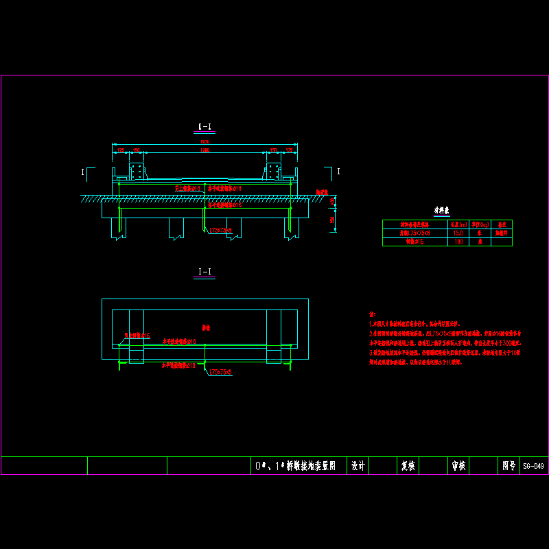 0#、1#桥墩接地装置.dwg