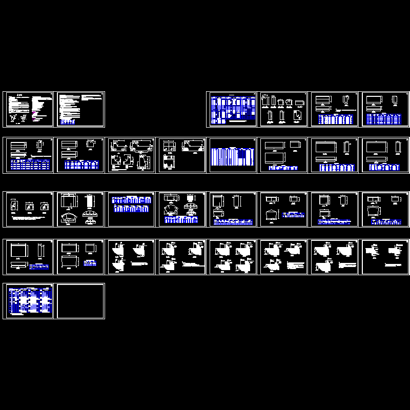 路缘石设计通用CAD图纸集(dwg)