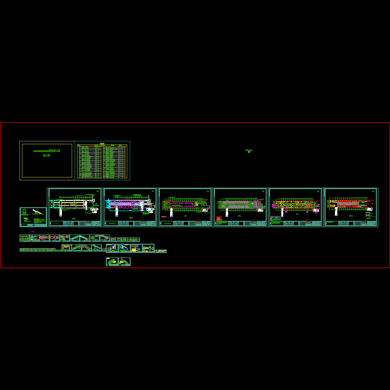 桥改造工程竣工CAD图纸(平面尺寸)(dwg)