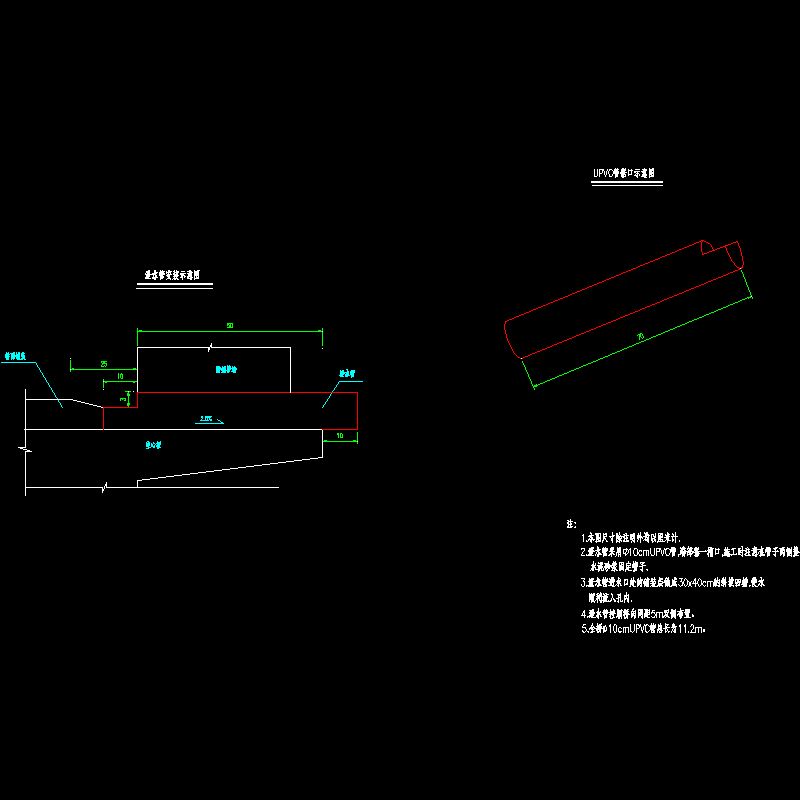 一份预制空心板桥面排水布置节点CAD详图纸设计(dwg)
