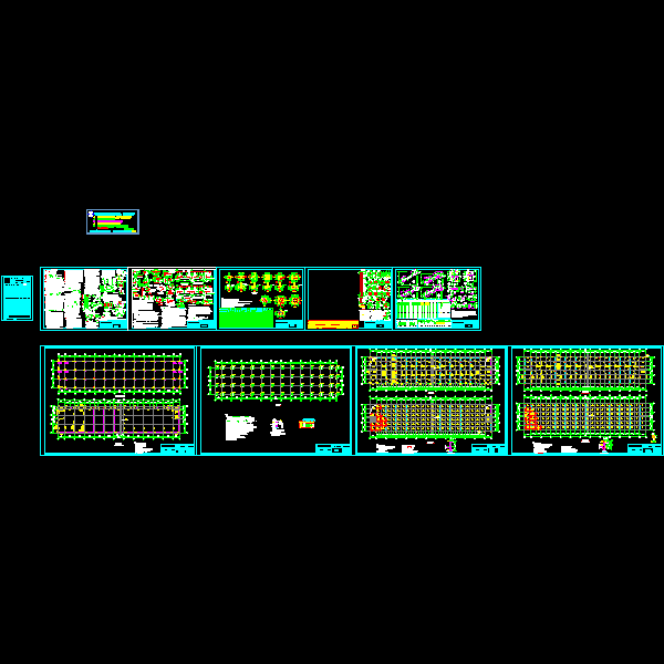 2层商铺10结构CAD施工图纸(dwg)(丙级桩基础)(二级结构安全)