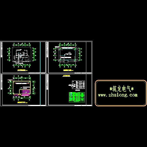公共厕所电气CAD施工图纸