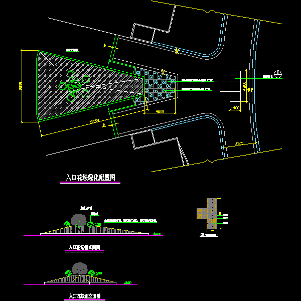 一份花坛做法dwg格式CAD图纸大样图纸(配置图)
