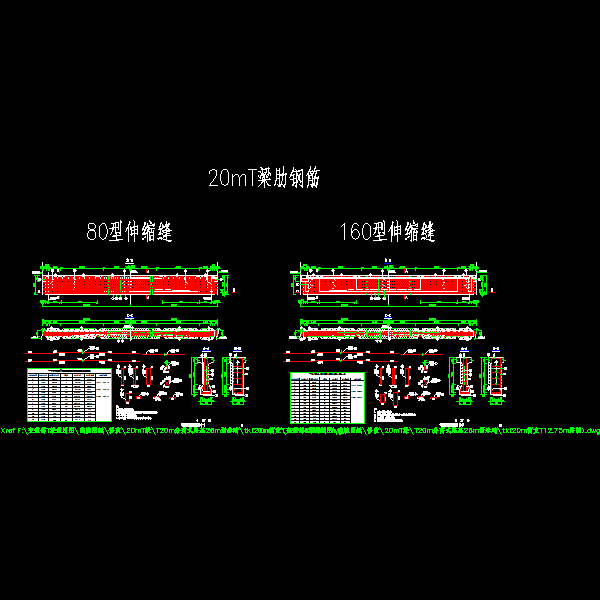 p12～13 t梁梁肋钢筋布置图（一）～（二）.dwg