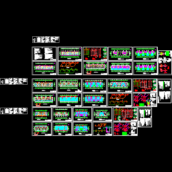 一份6层公寓水暖CAD图纸(施工方案图设计)