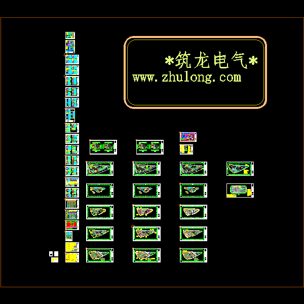 4层多功能博物馆强电系统CAD施工图纸（完整配电）(TN-S)