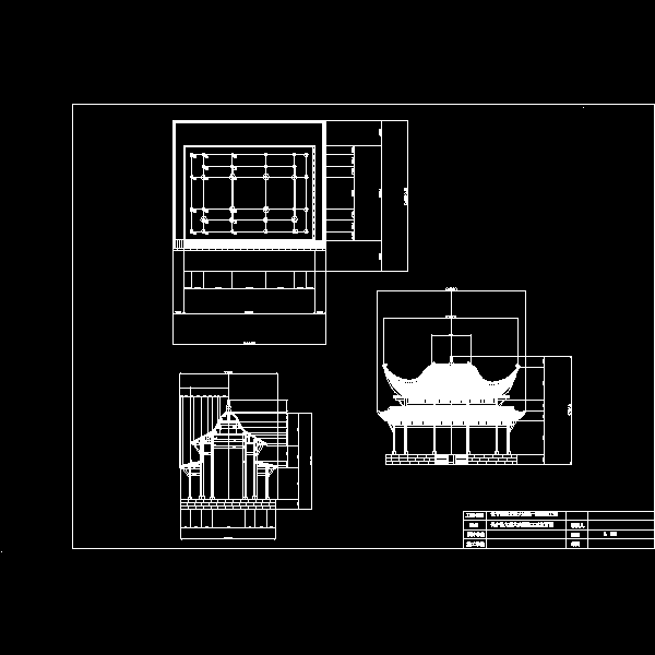 一份长宁县文庙大成殿竣工dwg格式CAD图纸