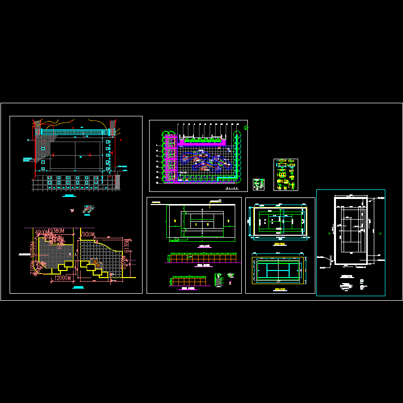 体育场健身设施cad合集.dwg