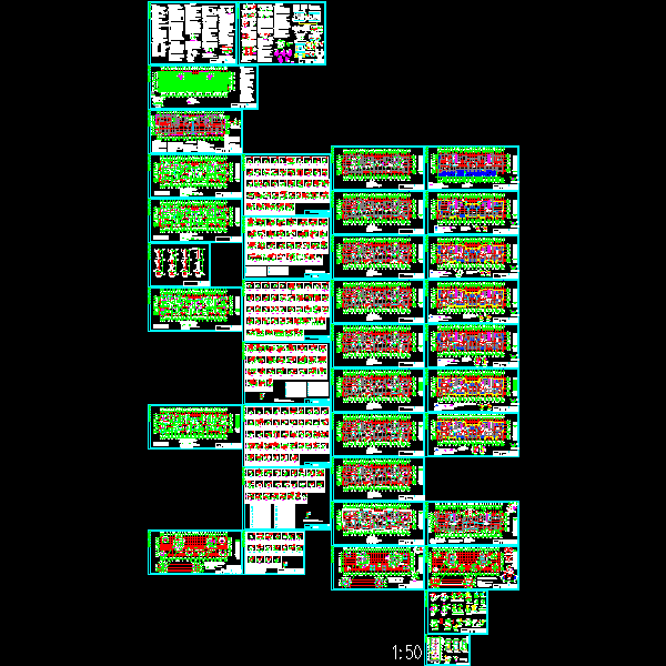 27层剪力墙住宅结构设计CAD施工大样图(dwg)(7度抗震)(乙级筏形基础)