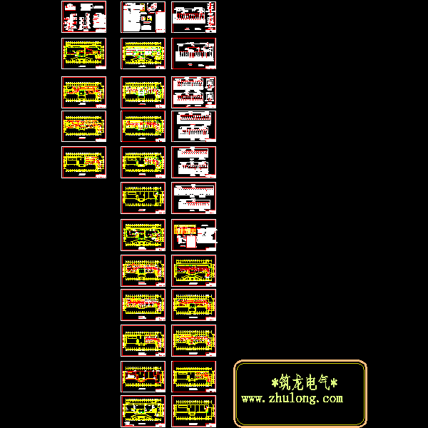 5层公司综合楼电气CAD施工图纸(火灾自动报警系统)