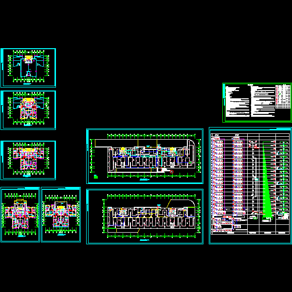 高层公寓弱电CAD图纸(dwg)