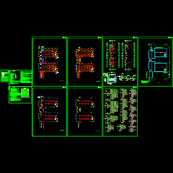 厂房电气CAD施工图纸（甲级院设计）(dwg)