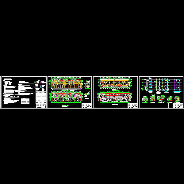 一份6层住宅给排水CAD施工方案图纸