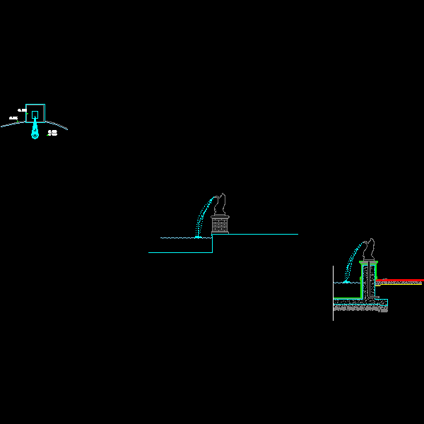 特色水景设计CAD详图纸——泛亚景观(dwg)