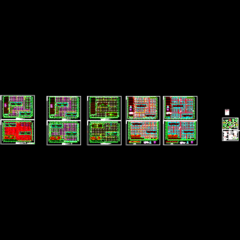 管桩基础CAD施工图纸(dwg)