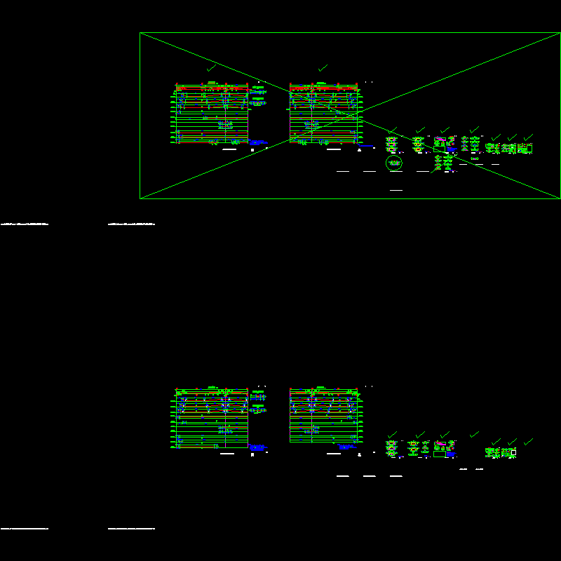 s03q321 a匝道桥 al1联箱梁纵向预应力钢束布置图.dwg