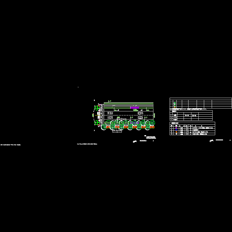 绿化标准段及工程量表.dwg