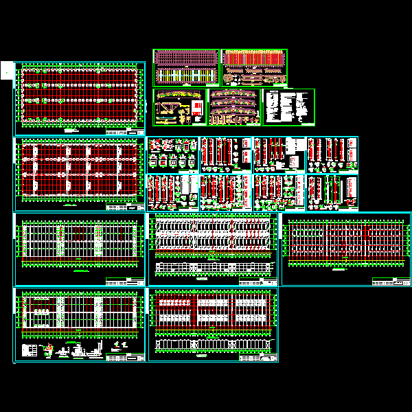 起重机厂新厂房结构CAD施工图纸(民用建筑设计)(dwg)