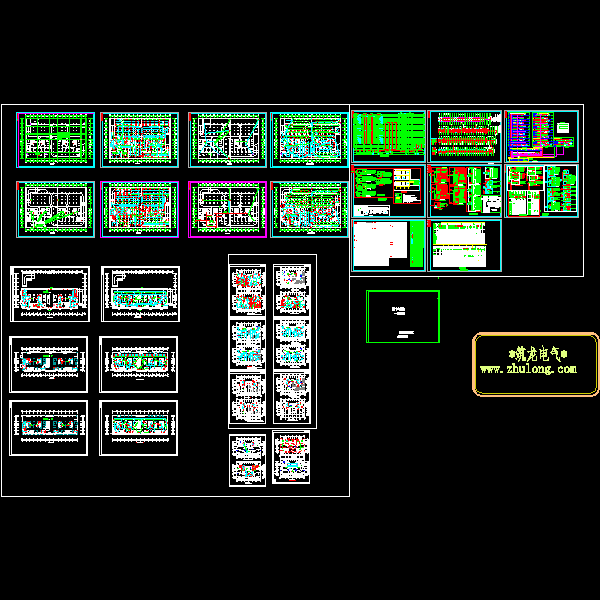 28层公寓楼电气CAD施工图纸(火灾自动报警系统)