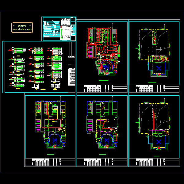 2层汽车4S店电气CAD施工图纸(TN-C-S)