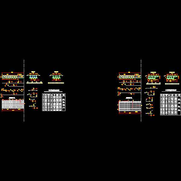 10米空心板预制钢筋节点CAD详图纸(dwg)