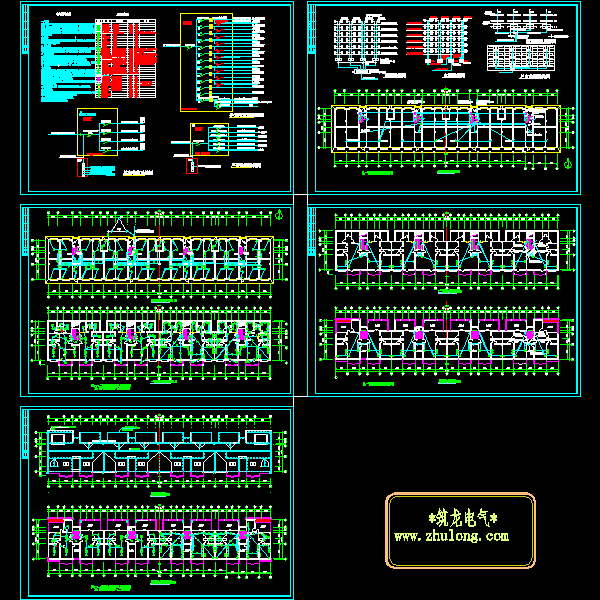 多层住宅楼电施CAD施工图纸(dwg)