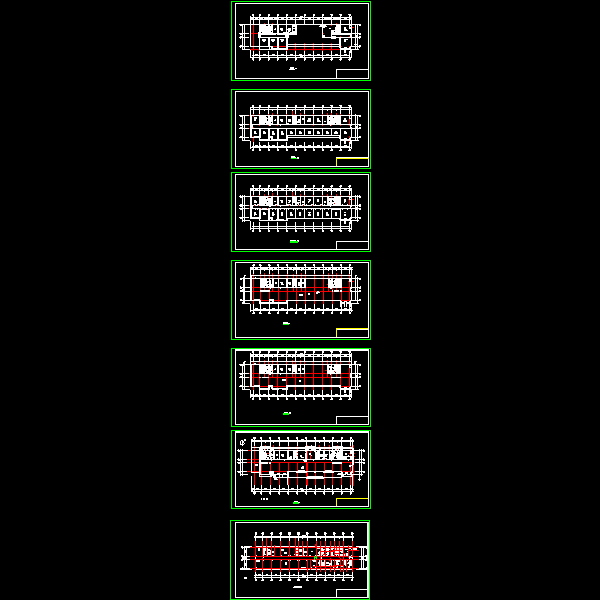 沈阳某电信局房间编号图.dwg