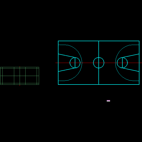 篮球场设计施工图 - 1