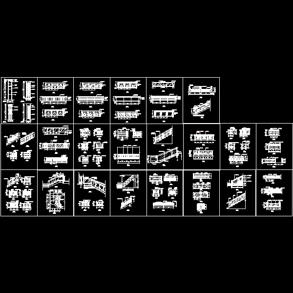 21款装饰栏杆CAD施工图纸(dwg)