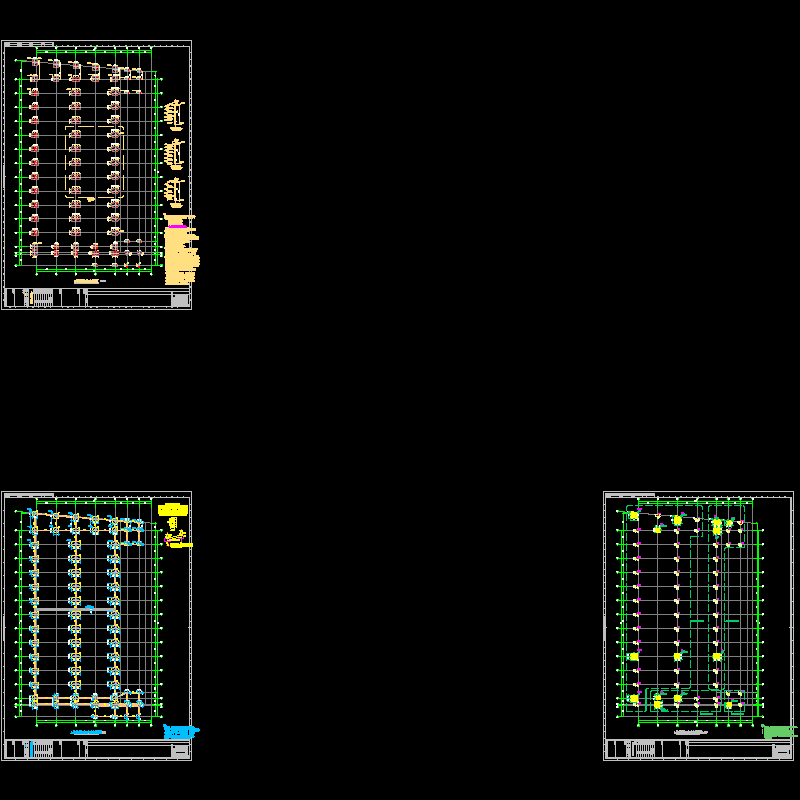 预应力混凝土管桩基础CAD施工图纸(dwg)