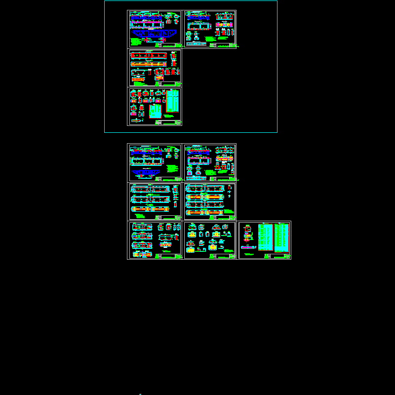 钢箱梁组装及竖、横微调方案设计CAD图纸(dwg)