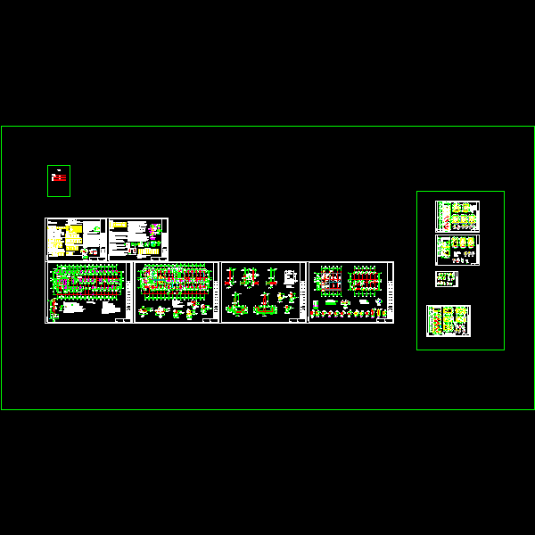 6层纺织公司框架办公楼结构CAD施工图纸(dwg)(6度抗震)(丙级桩基础)