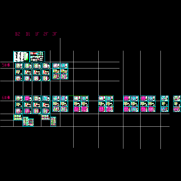 30层剪力墙住宅结构设计CAD施工图纸(dwg)(8度抗震)(乙级筏形基础)