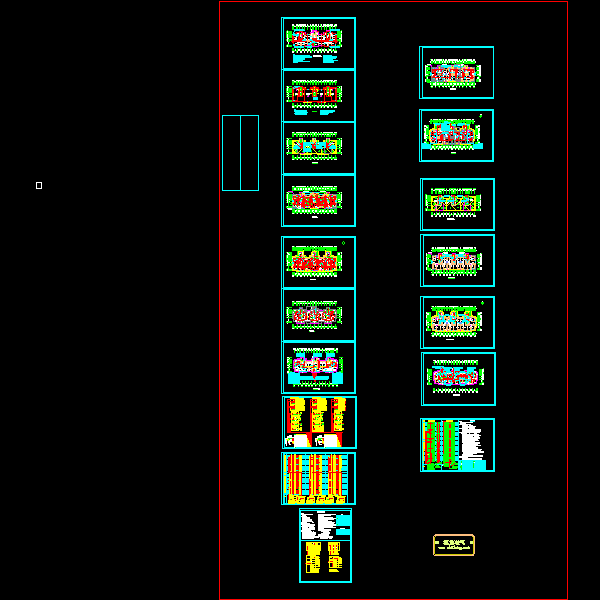 小区32层住宅楼电气CAD施工图纸(消防联动控制系统)