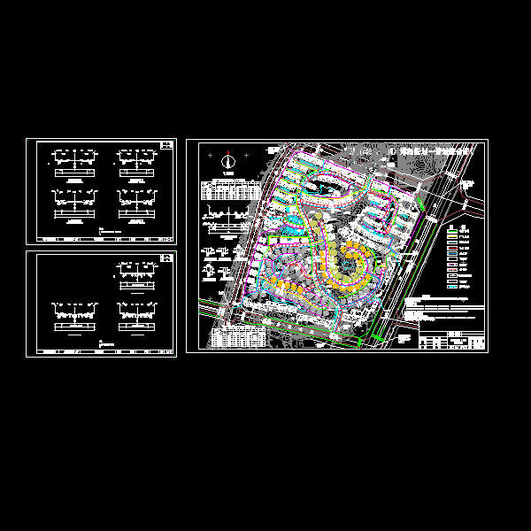 一份新城小区外围管线设计dwg格式CAD施工图纸(标准横断面图)