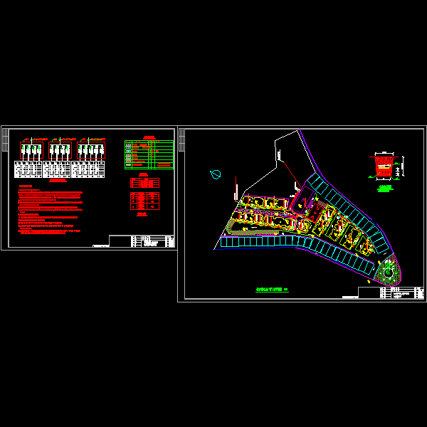 城市小区电力电信施工CAD总图纸