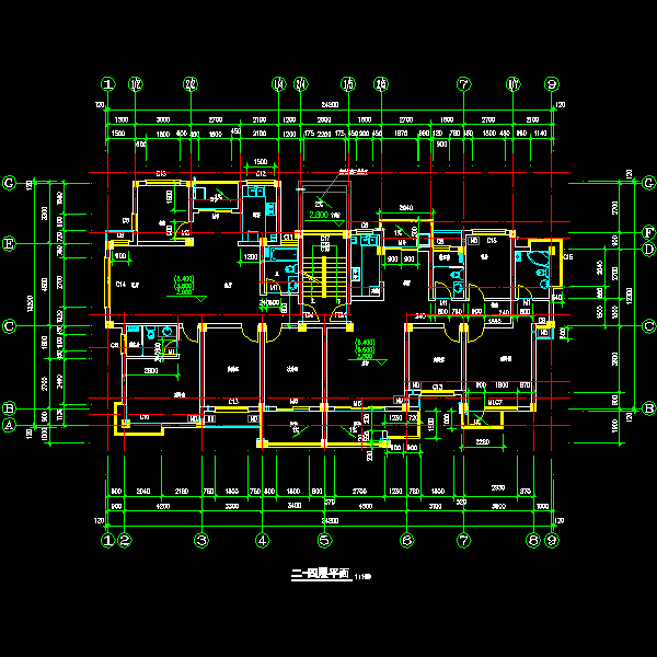 二至四层平面图.dwg