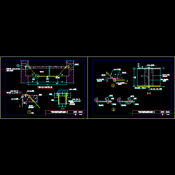一份下撑式拉杆加固简支梁节点构造详细设计CAD图纸