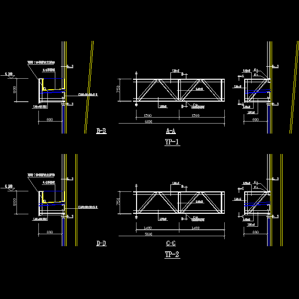 雨蓬大样800（墙架在内）.dwg