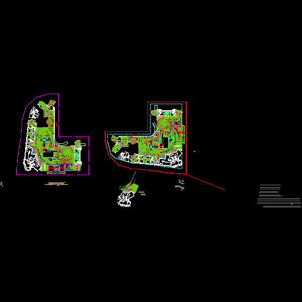 矮墙CAD施工图纸(dwg)