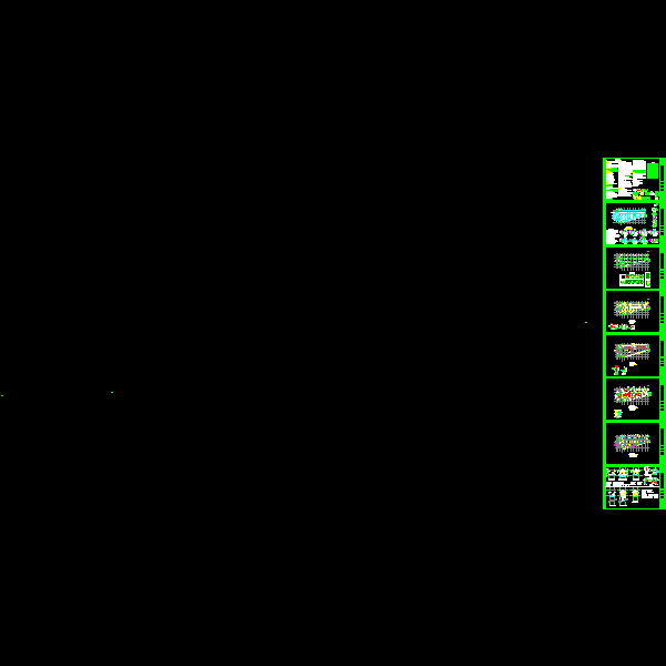 两层框架办公楼结构设计CAD施工图纸(dwg)(6度抗震)(丙级条形基础)