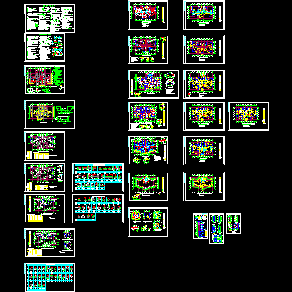 30层剪力墙住宅结构设计CAD施工图纸(dwg)(6度抗震)(乙级筏形基础)