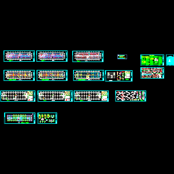 3层体育运动中心运动员公寓结构CAD施工大样图(dwg)(丙级独立基础)