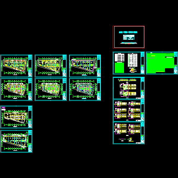 2层小市场电气CAD施工图纸（大院最新设计）(dwg)