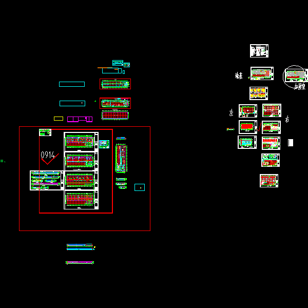 两层框架厂区工程结构CAD施工图纸(建施)(dwg)(丙级独立基础)
