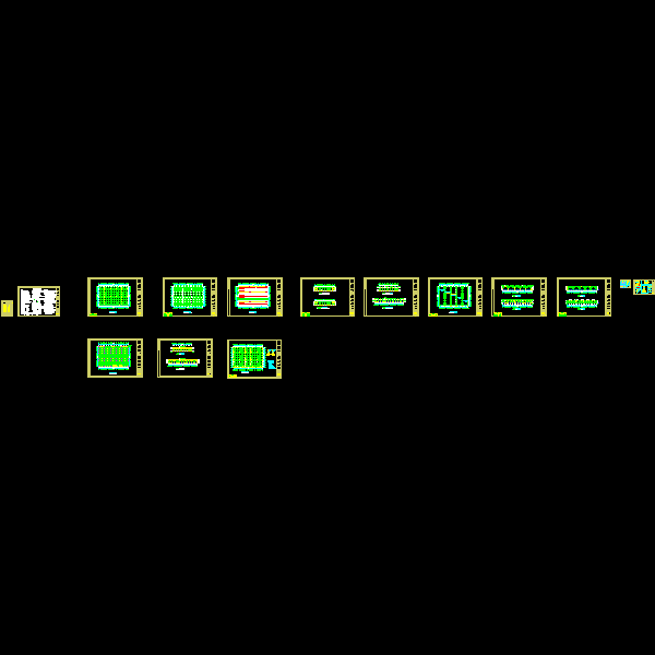 60*90刚架结构CAD施工图纸(dwg)